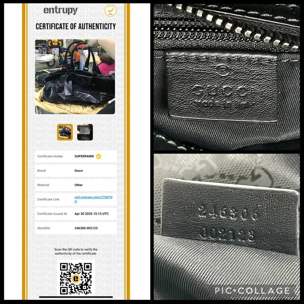 Gucci Imprime GG Logo Black Coated Canvas Large Duffle Bag